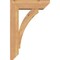 Ekena Millwork Thorton Slat Smooth Bracket w/ Offset Brace, Western Red Cedar, 5 1/2"W x 16"D x 24"H BKT0604X16X24THR06SWR - alternate 3